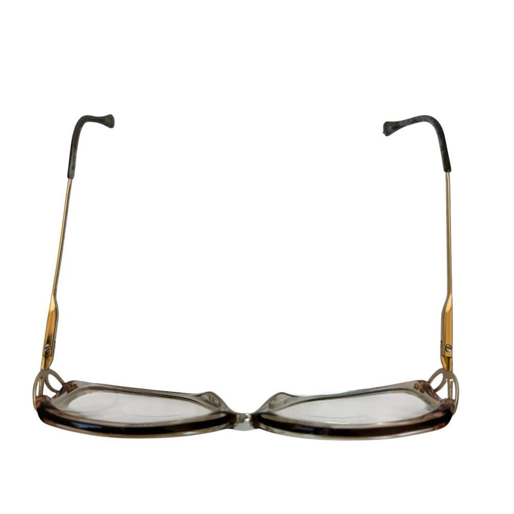 BerDel Sferoflex Rita Eyeglasses Butterfly 130 Frames Brown Cognac Italy - Picture 6 of 8